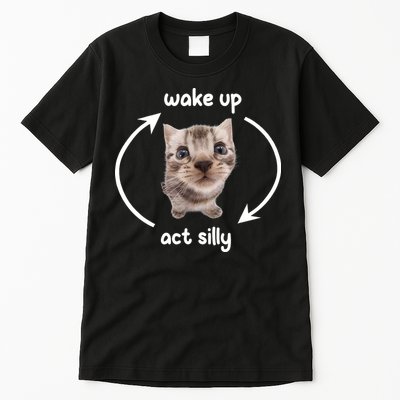 Wake Up Act Silly Cat Wake Up Act Silly Cat Women Tall T-Shirt
