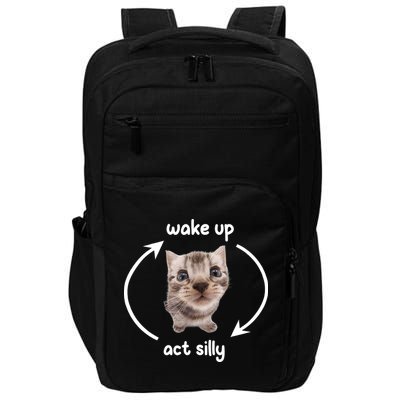 Wake Up Act Silly Cat Wake Up Act Silly Cat Women Impact Tech Backpack