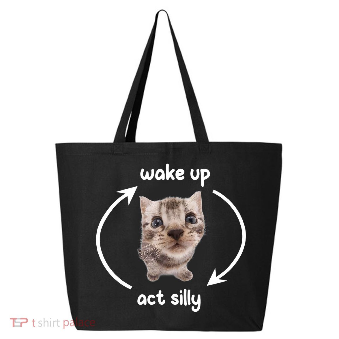 Wake Up Act Silly Cat Wake Up Act Silly Cat Women 25L Jumbo Tote