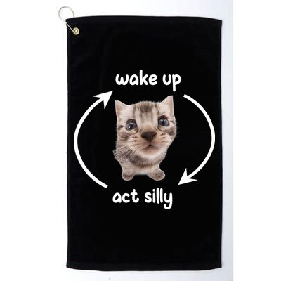 Wake Up Act Silly Cat Wake Up Act Silly Cat Women Golf Towel