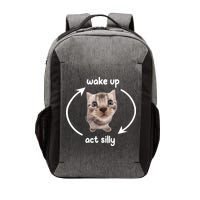 Wake Up Act Silly Cat Wake Up Act Silly Cat Women Vector Backpack