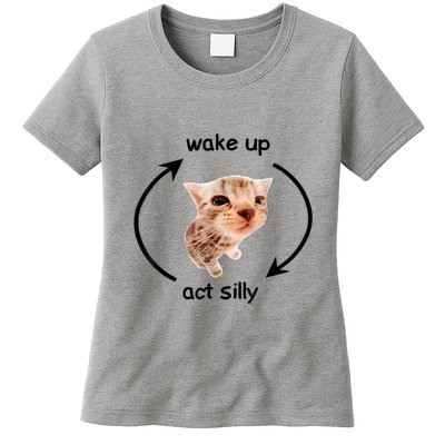 Wake Up Act Silly Cat | Wake Up Act Silly Cat Kids Women Men Womens T-Shirt