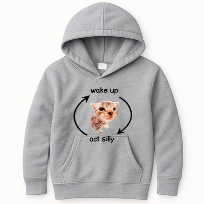 Wake Up Act Silly Cat | Wake Up Act Silly Cat Kids Women Men Kids Hoodie