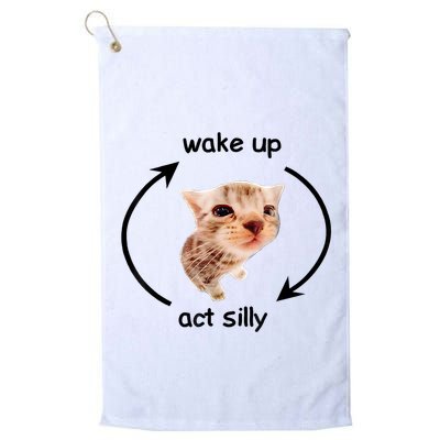 Wake Up Act Silly Cat | Wake Up Act Silly Cat Kids Women Men Golf Towel
