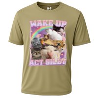 Wake Up Act Silly Funny Cat Meme Lover Cat Performance Shirt