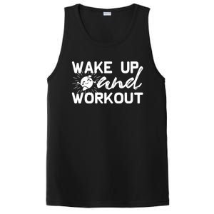 Wake Up And Workout Gift Funny Exercise Gift PosiCharge Competitor Tank