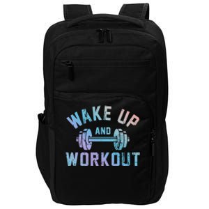 Wake Up And Workout Motivational Gym Cute Gift Impact Tech Backpack