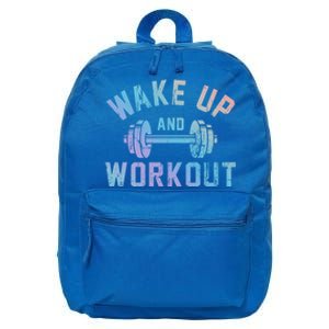 Wake Up And Workout Motivational Gym Cute Gift 16 in Basic Backpack