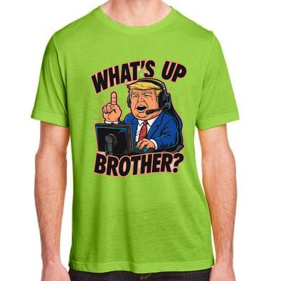 WhatS Up Brother Funny Meme Trump Adult ChromaSoft Performance T-Shirt