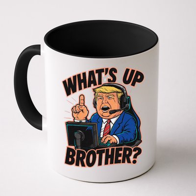 WhatS Up Brother Funny Meme Trump Mug