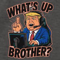WhatS Up Brother Funny Meme Trump Vector Backpack