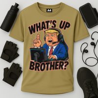 WhatS Up Brother Funny Meme Trump Cooling Performance Crew T-Shirt