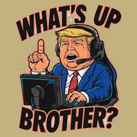 WhatS Up Brother Funny Meme Trump Cooling Performance Crew T-Shirt