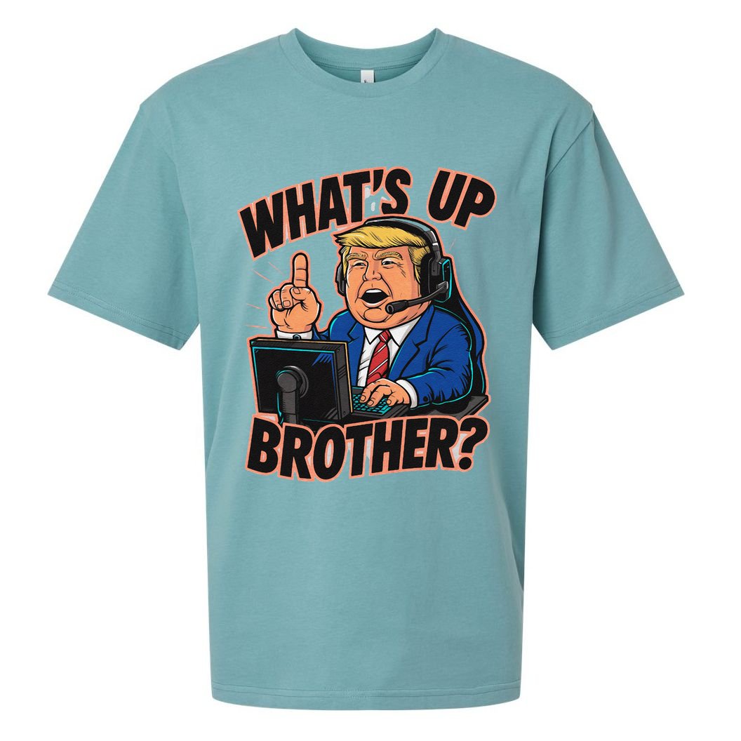 WhatS Up Brother Funny Meme Trump Sueded Cloud Jersey T-Shirt