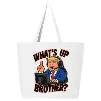 WhatS Up Brother Funny Meme Trump 25L Jumbo Tote