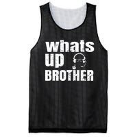 Whats Up Brother Funny Streamer Whats Up Whatsup Brother Mesh Reversible Basketball Jersey Tank