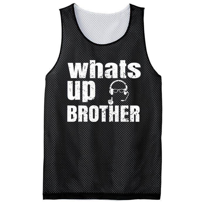 Whats Up Brother Funny Streamer Whats Up Whatsup Brother Mesh Reversible Basketball Jersey Tank