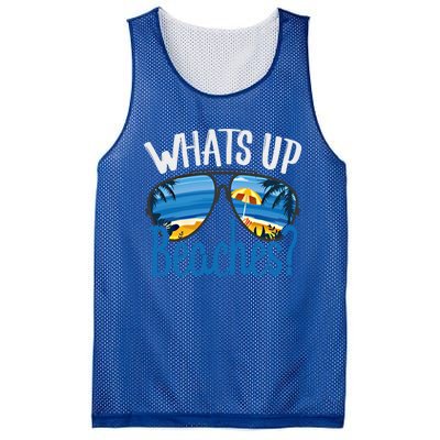 Whats Up Beaches Funny Beach Family Vacation Matching Funny Gift Mesh Reversible Basketball Jersey Tank