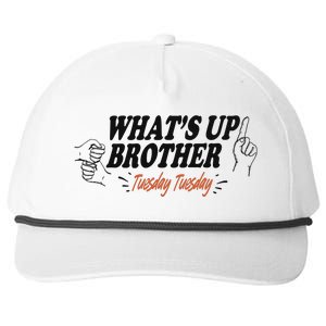 WhatS Up Brother Tuesday Tuesday Sketch Streamer Gamer Snapback Five-Panel Rope Hat