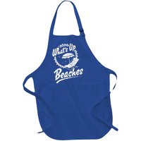 Whats Up Beaches Funny Beach Family Vacation Matching Summer Gift Full-Length Apron With Pockets