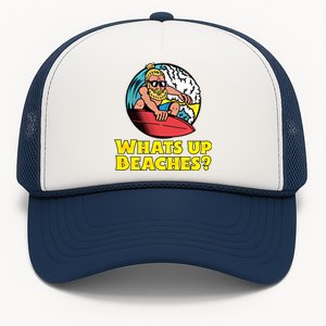 Whats Up Beaches Funny Beach Family Vacation Cool Gift Trucker Hat