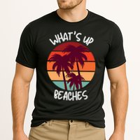 What's Up Beaches? Funny Vacay Vacation Tee With Palm Trees Great Gift Cooling Performance Crew T-Shirt