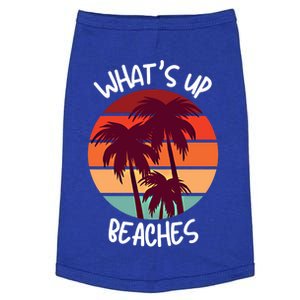 What's Up Beaches? Funny Vacay Vacation Tee With Palm Trees Great Gift Doggie Tank