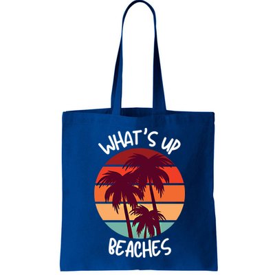 What's Up Beaches? Funny Vacay Vacation Tee With Palm Trees Great Gift Bag