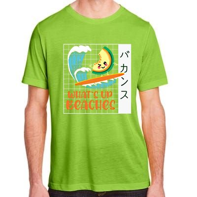 What`s Up Beaches Kawaii Japanes Melon Summer Graphic Gift Adult ChromaSoft Performance T-Shirt