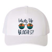 WhatS Up Beaches Funny Pun Beach Trip Summer Vacation Yupoong Adult 5-Panel Trucker Hat