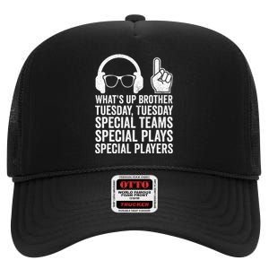 WhatS Up Brother Tuesday Tuesday Gamer High Crown Mesh Back Trucker Hat