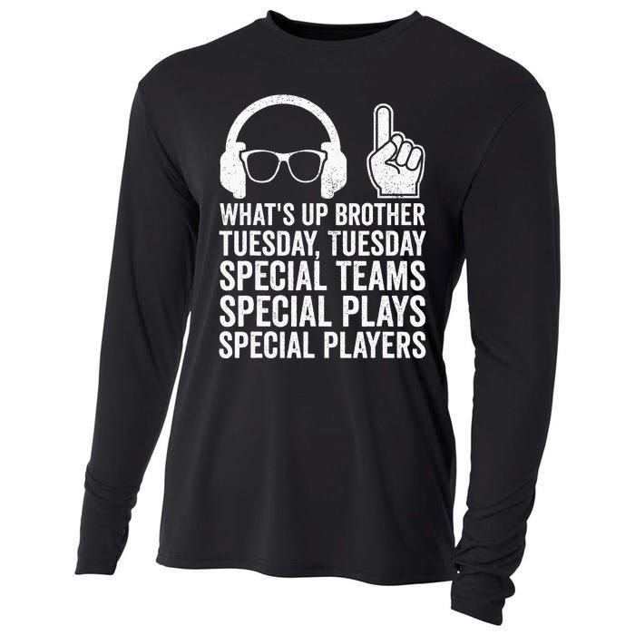 WhatS Up Brother Tuesday Tuesday Gamer Cooling Performance Long Sleeve Crew