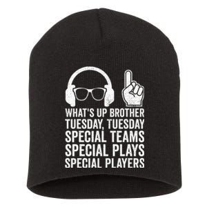 WhatS Up Brother Tuesday Tuesday Gamer Short Acrylic Beanie