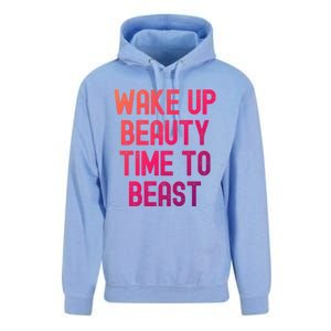 Wake Up Beauty Time To Beast Cute Gift Unisex Surf Hoodie