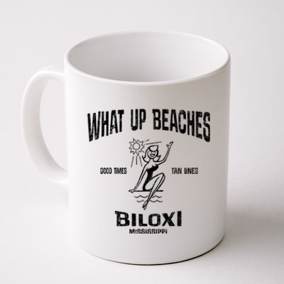 What Up Beaches Vintage Biloxi Mississippi Ms Souvenir Coffee Mug