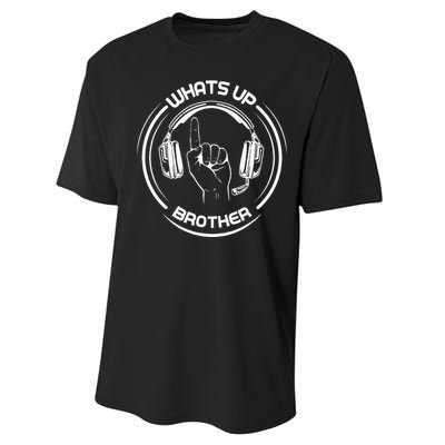 Whats Up Brother Special Players Performance Sprint T-Shirt