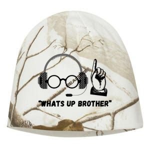 Whats Up Brother Funny Sketch Streamer Kati - Camo Knit Beanie