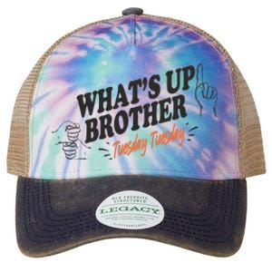 Whats Up Brother Tuesday Sketch Streamer Gamer Legacy Tie Dye Trucker Hat