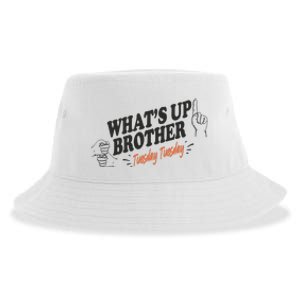 Whats Up Brother Tuesday Sketch Streamer Gamer Sustainable Bucket Hat