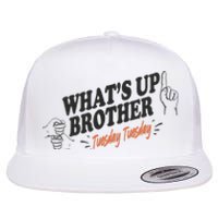 Whats Up Brother Tuesday Sketch Streamer Gamer Flat Bill Trucker Hat