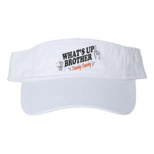 Whats Up Brother Tuesday Sketch Streamer Gamer Valucap Bio-Washed Visor