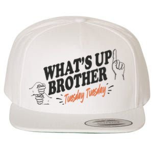 Whats Up Brother Tuesday Sketch Streamer Gamer Wool Snapback Cap