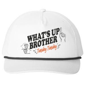 Whats Up Brother Tuesday Sketch Streamer Gamer Snapback Five-Panel Rope Hat