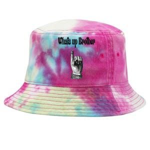 Whats Up Brother Funny Sketch Streamer Tie-Dyed Bucket Hat