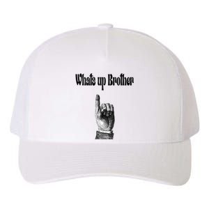 Whats Up Brother Funny Sketch Streamer Yupoong Adult 5-Panel Trucker Hat