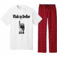 Whats Up Brother Funny Sketch Streamer Pajama Set