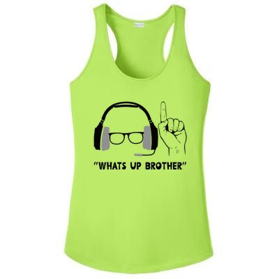 Whats Up Brother Special Players Funny Ladies PosiCharge Competitor Racerback Tank