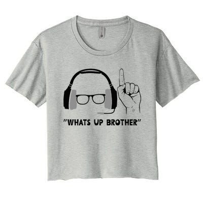 Whats Up Brother Special Players Funny Women's Crop Top Tee