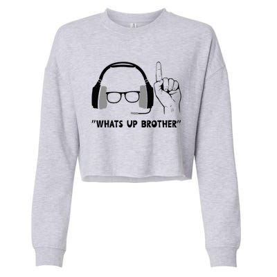 Whats Up Brother Special Players Funny Cropped Pullover Crew