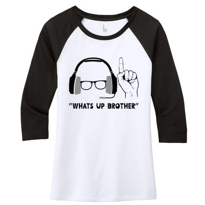 Whats Up Brother Special Players Funny Women's Tri-Blend 3/4-Sleeve Raglan Shirt